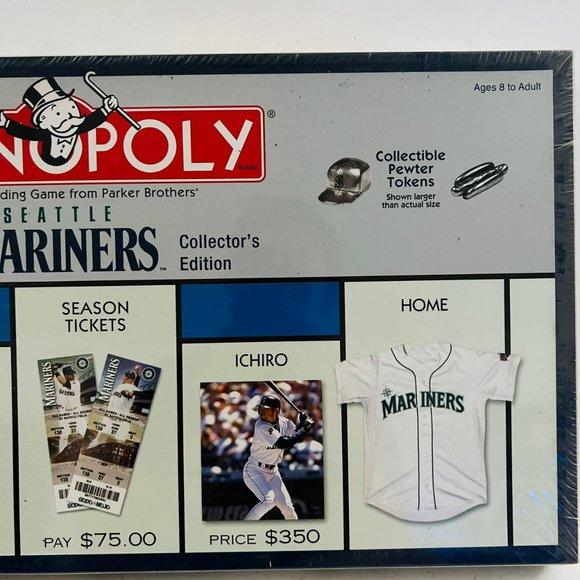 Vintage Monopoly Seattle Mariners MLB Collector's Edition Board Game New Sealed - Picture 2 of 7